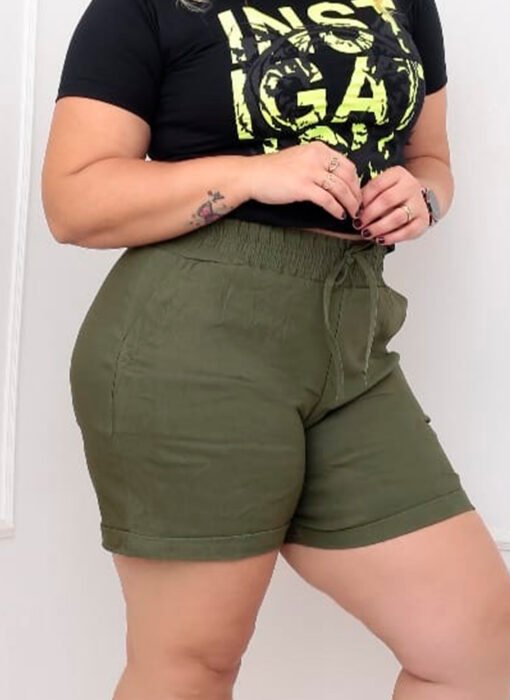 Short Jogger Feminino Plus Size Cores Variadas - Imagem 6