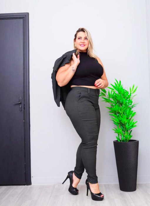 Calça Plus Feminino Com Fivela - Imagem 3
