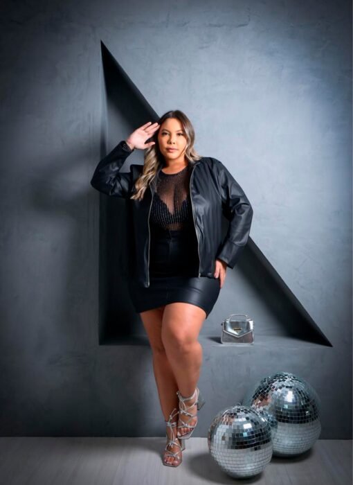 Jaqueta de Couro Plus Size - Imagem 8