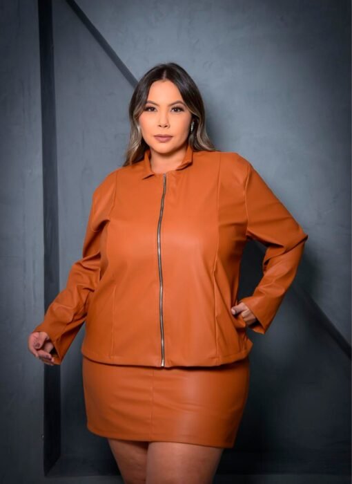 Jaqueta de Couro Plus Size - Imagem 6