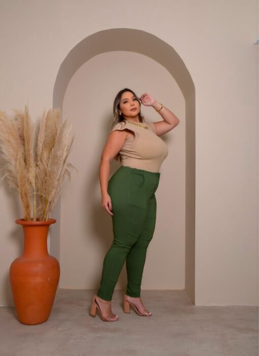 Calça Social Plus Size Com Prega - Imagem 8