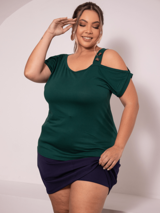 SHORT SAIA ALFAIATARIA  PLUS SIZE BOLSO E BOTOES ZIPE CINTURA ALTA VERAO EVANGELICA SECRETARIA - Imagem 5