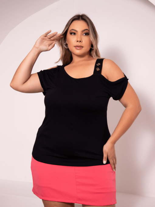 SHORT SAIA ALFAIATARIA  PLUS SIZE BOLSO E BOTOES ZIPE CINTURA ALTA VERAO EVANGELICA SECRETARIA - Imagem 8