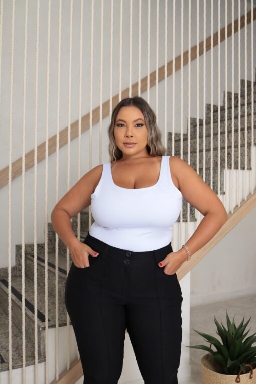 Calça Capri Listrada Modelo Novo - Imagem 3