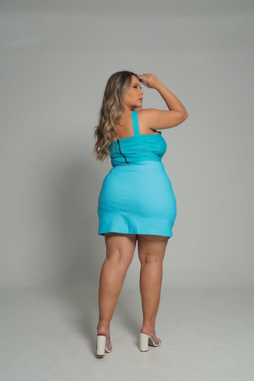 Short Saia Prega Frontal Alfaiataria & Estilo Saia de Prega com Short