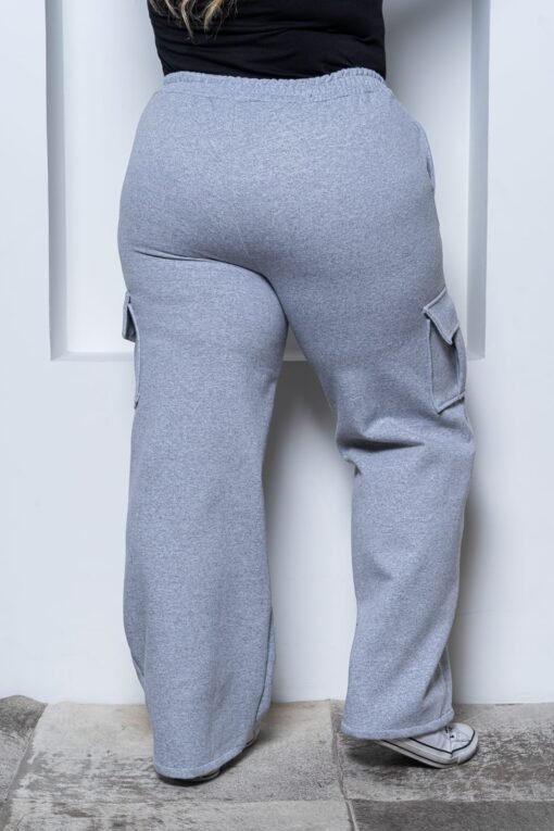 Calça Moletom Com Bolso e Elástico Na Cintura - Imagem 5