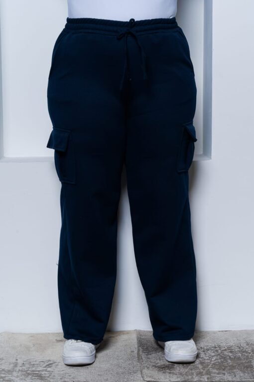 Calça Moletom Com Bolso e Elástico Na Cintura - Imagem 11
