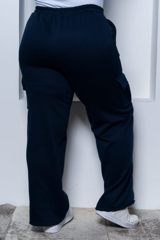 Calça Moletom Com Bolso e Elástico Na Cintura - Imagem 14